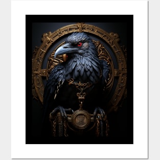 Raven Viking Wisdom Tattoo Art Posters and Art